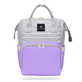 Easy to Carry Diaper Bag for Mother (Horizontal Lining Purple)